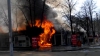 Magazin din Cahul, cuprins în întregime de flăcări VIDEO