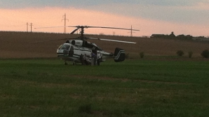 Primele IMAGINI cu elicopterul prăbuşit în România! Vezi ce a mai rămas din el