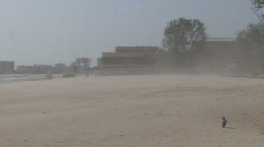 Furtună de nisip pe litoralul Mării Negre VIDEO