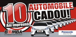 "BOMBA" oferă 10 maşini cadou!