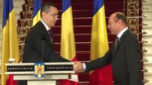 Guvernul Ponta a fost felicitat de Traian Băsescu