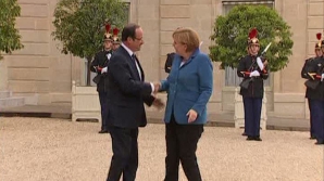 Angela Merkel şi Francois Hollande s-au întâlnit la Paris, în ajunul Summitului UE 