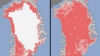 Specialiştilor nu le-a venit să creadă! Calota glaciară a Groenlandei s-a topit aproape în întregime în patru zile FOTO
