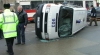 O ambulanţă care transporta un copil la spital, implicată în accident