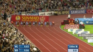 Ryan Bailey a câştigat cursa de 100 de metri la Stockholm