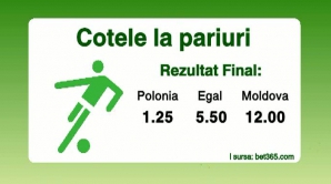 Casele de pariuri au dat verdictul! Naţionala Poloniei este considerată favorită în disputa cu Moldova