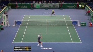 Tenismenul Tomas Berdych l-a învins pe Andreas Seppi în turul doi la Masters-ul de la Paris  