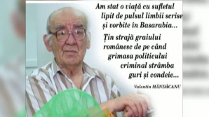 Rudele, colegii şi prietenii despre regretatul Valentin Mândâcanu: A întreţinut flacăra românismului în Basarabia