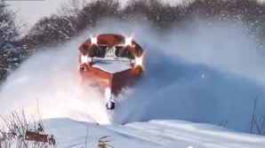 Monştrii care spulberă zăpada din calea trenurilor VIDEO