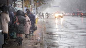 Weekend-ul vine cu polei, vânt intens şi precipitaţii mixte