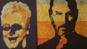 Chipurile mai multor celebrităţi, imortalizate în portrete din gumă de mestecat 