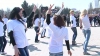 Studenţii din Bălţi au organizat un flashmob pentru a promova modul de viaţă activ