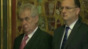 Ipostază dubioasă pentru preşedintele Cehiei. VEZI cum a apărut oficialul în cadrul unei ceremonii