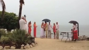 Nu vor uita niciodată ziua nunţii! Au crezut că vine Apocalipsa VIDEO