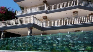 Un milionar și-a pus acvariu în loc de gardul vilei