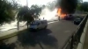 Şoferul microbuzului, care a luat foc la Ciocana, riscă o amendă. Ce spun martorii VIDEO