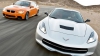  Confruntare germano-americană: BMW M3 luptă cot la cot cu Chevrolet Corvette Stingray (VIDEO)