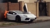 Ultimul model de Lamborghini, făcut bucăţi într-un accident. Bolidul a fost rupt în două VIDEO 