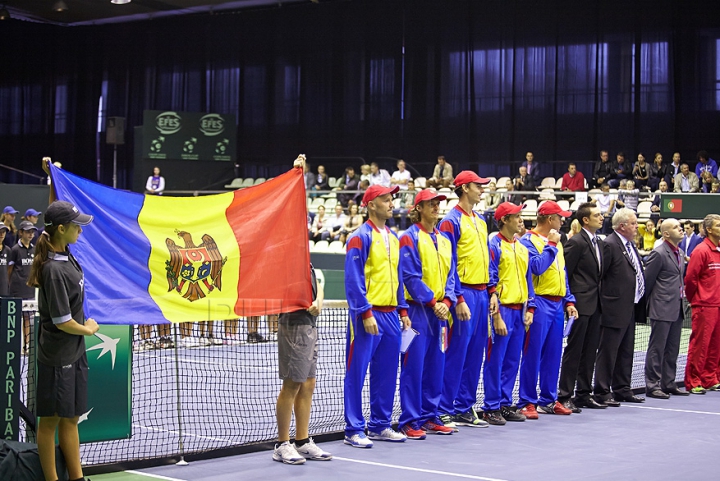 Primul meci din Cupa Davis dintre Moldova şi Portugalia, în IMAGINI FOTO spectaculoase