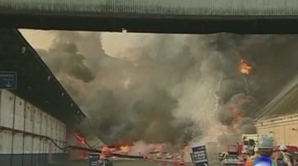 Incendiu de proporţii la o fabrică din Brazilia. 180 de tone de zahăr au fost mistuite de foc (VIDEO)