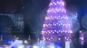 Sărbătoare la Casa Albă. Familia Obama a inaugurat pomul de Crăciun