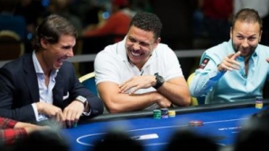 Partidă de lux la Praga! Tenismanul Rafael Nadal i-a învins pe foştii fotbalişti Ronaldo şi Andrei Şevcenko (VIDEO)