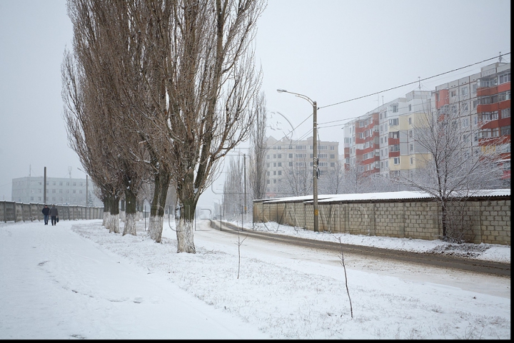 Chişinăul, sub zăpadă! GALERIE FOTO