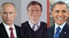 TOPUL celor mai admirabile personalităţi. Bill Gates, Barack Obama şi Vladimir Putin ocupă primele poziţii