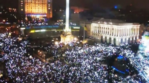 Ucrainenii au înregistrat un posibil record mondial! Aproximativ 100 de mii oameni au intonat imnul în centrul Kievului