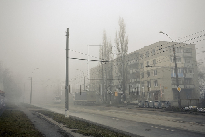 IMAGINI DE GROAZĂ. Aşa a arătat astăzi o parte a capitalei 