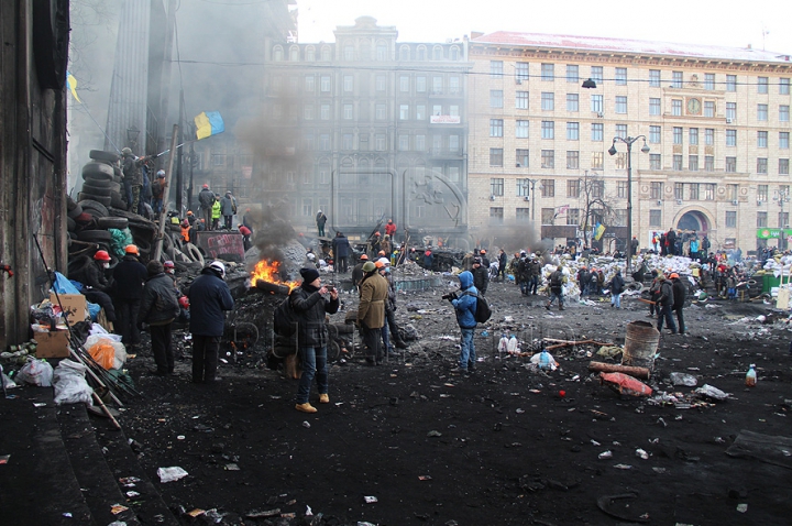 (GALERIE FOTO) Publika TV, în centrul evenimentelor de la Kiev. Ce au surprins colegii noştri în timpul protestelor de pe Euromaidan