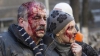 Imagini care pot afecta emoţional! Cum arată un parc din Kiev după confruntarea dintre Berkut şi protestatari (VIDEO)