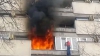 Incendiu într-un apartament de pe strada Mitropolit Dosoftei din capitală. Un bărbat a ajuns la spital