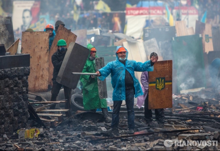 Maidanul, în 10 fotografii sugestive. AŞA arată centrul Kievului acum