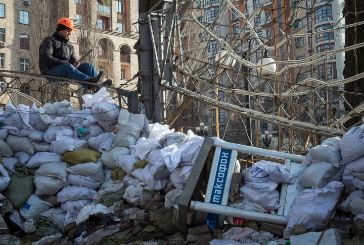 Centrul Kievului, transformat într-o adevărată zonă de război.  IMAGINI FOTO care te lasă fără comentarii 