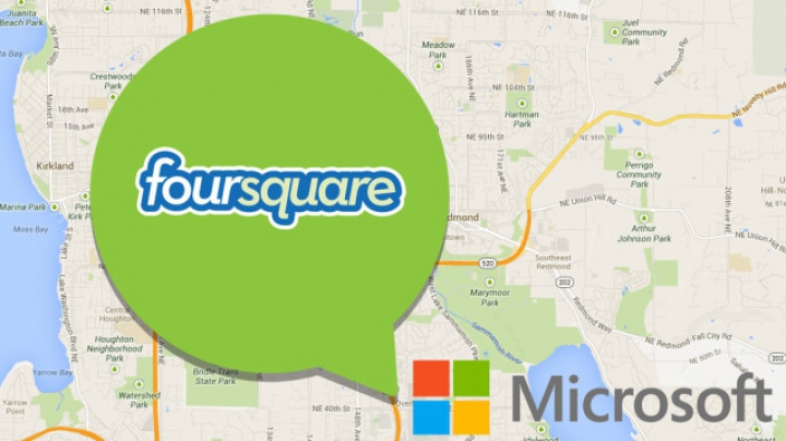 Microsoft a semnat un parteneriat cu Foursquare pentru îmbunătăţirea Bing Maps şi Windows Phone