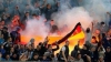 GEST SCANDALOS! Fanii echipei ruse Zenit Sankt-Petersburg au dat foc steagului Germaniei
