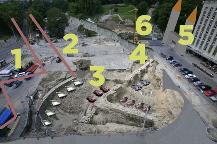 Ingeniozitate estoniană: Au construit o parcare subterană-muzeu în centrul capitalei Tallin (FOTO)