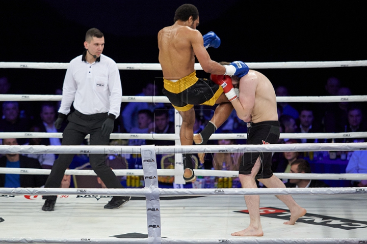 GALA KOK 2014: Kickboxerul moldovean Constantin Ţuţu l-a învins pe ucraineanul Igor Liapin (GALERIE FOTO)