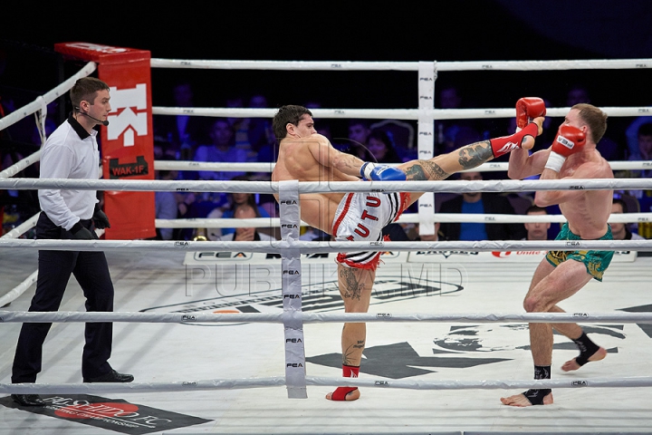 GALA KOK 2014: Kickboxerul moldovean Constantin Ţuţu l-a învins pe ucraineanul Igor Liapin (GALERIE FOTO)