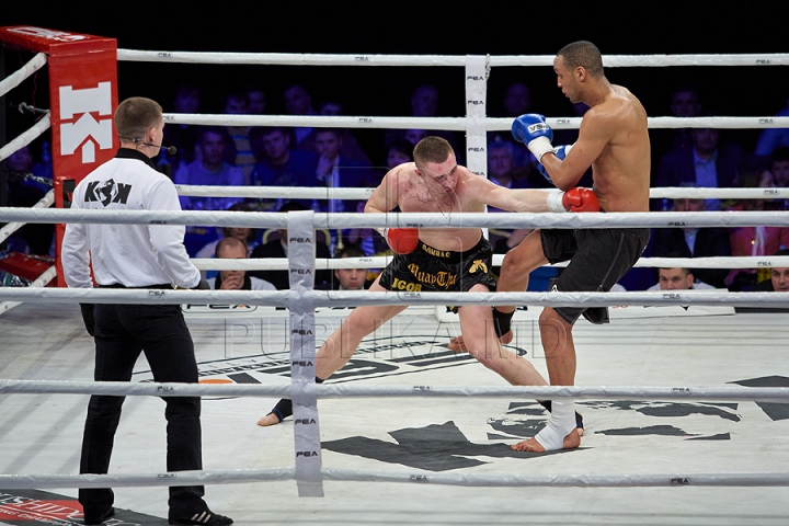 GALA KOK 2014: Kickboxerul moldovean Constantin Ţuţu l-a învins pe ucraineanul Igor Liapin (GALERIE FOTO)