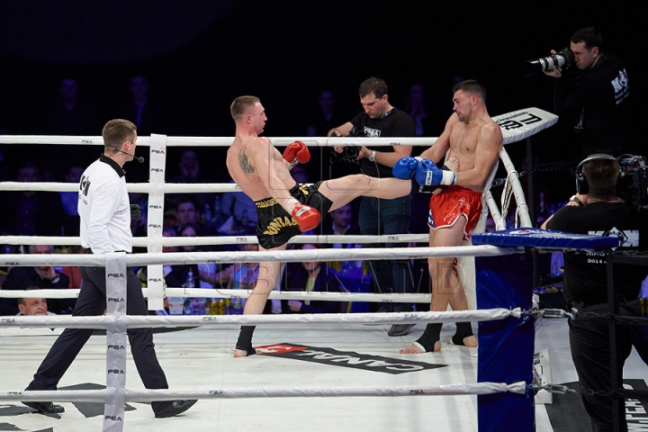 GALA KOK 2014: Kickboxerul moldovean Constantin Ţuţu l-a învins pe ucraineanul Igor Liapin (GALERIE FOTO)