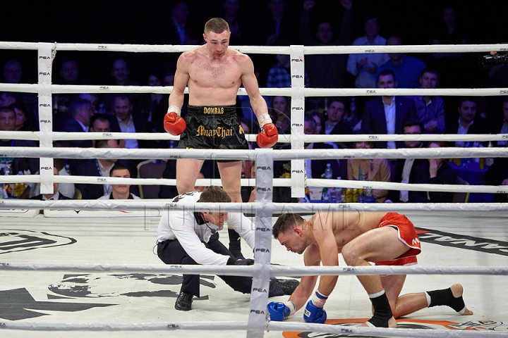 GALA KOK 2014: Kickboxerul moldovean Constantin Ţuţu l-a învins pe ucraineanul Igor Liapin (GALERIE FOTO)