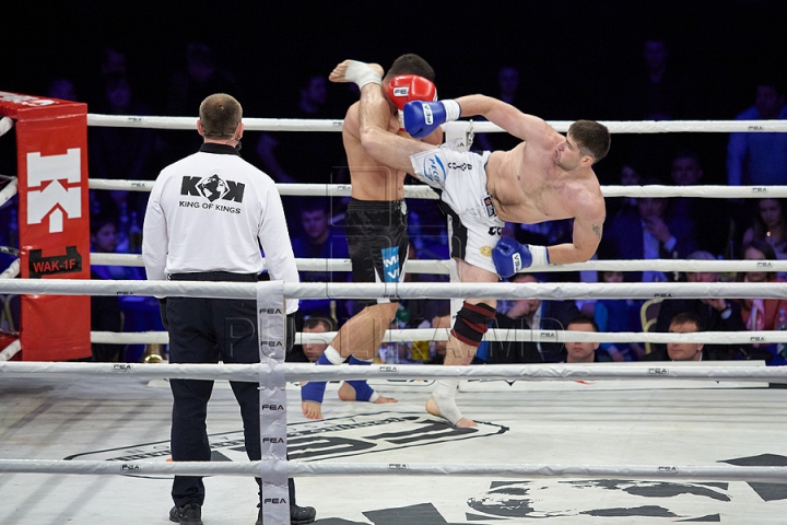 GALA KOK 2014: Kickboxerul moldovean Constantin Ţuţu l-a învins pe ucraineanul Igor Liapin (GALERIE FOTO)