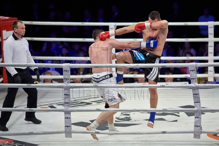 GALA KOK 2014: Kickboxerul moldovean Constantin Ţuţu l-a învins pe ucraineanul Igor Liapin (GALERIE FOTO)