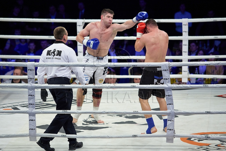 GALA KOK 2014: Kickboxerul moldovean Constantin Ţuţu l-a învins pe ucraineanul Igor Liapin (GALERIE FOTO)