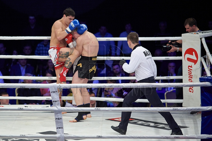 GALA KOK 2014: Kickboxerul moldovean Constantin Ţuţu l-a învins pe ucraineanul Igor Liapin (GALERIE FOTO)