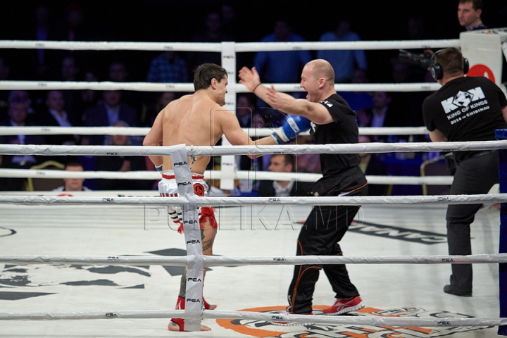 GALA KOK 2014: Kickboxerul moldovean Constantin Ţuţu l-a învins pe ucraineanul Igor Liapin (GALERIE FOTO)