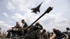 Manevre periculoase la Sloviansk! Momentul în care un avion de luptă era cât pe ce să atingă firele electrice (VIDEO)