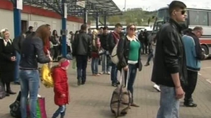 Îmbulzeală la gările din Chişinău: Toţi se grăbesc să facă Paştele în provincie